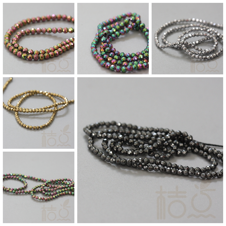 闪光diy饰品闪光尖晶石隔珠