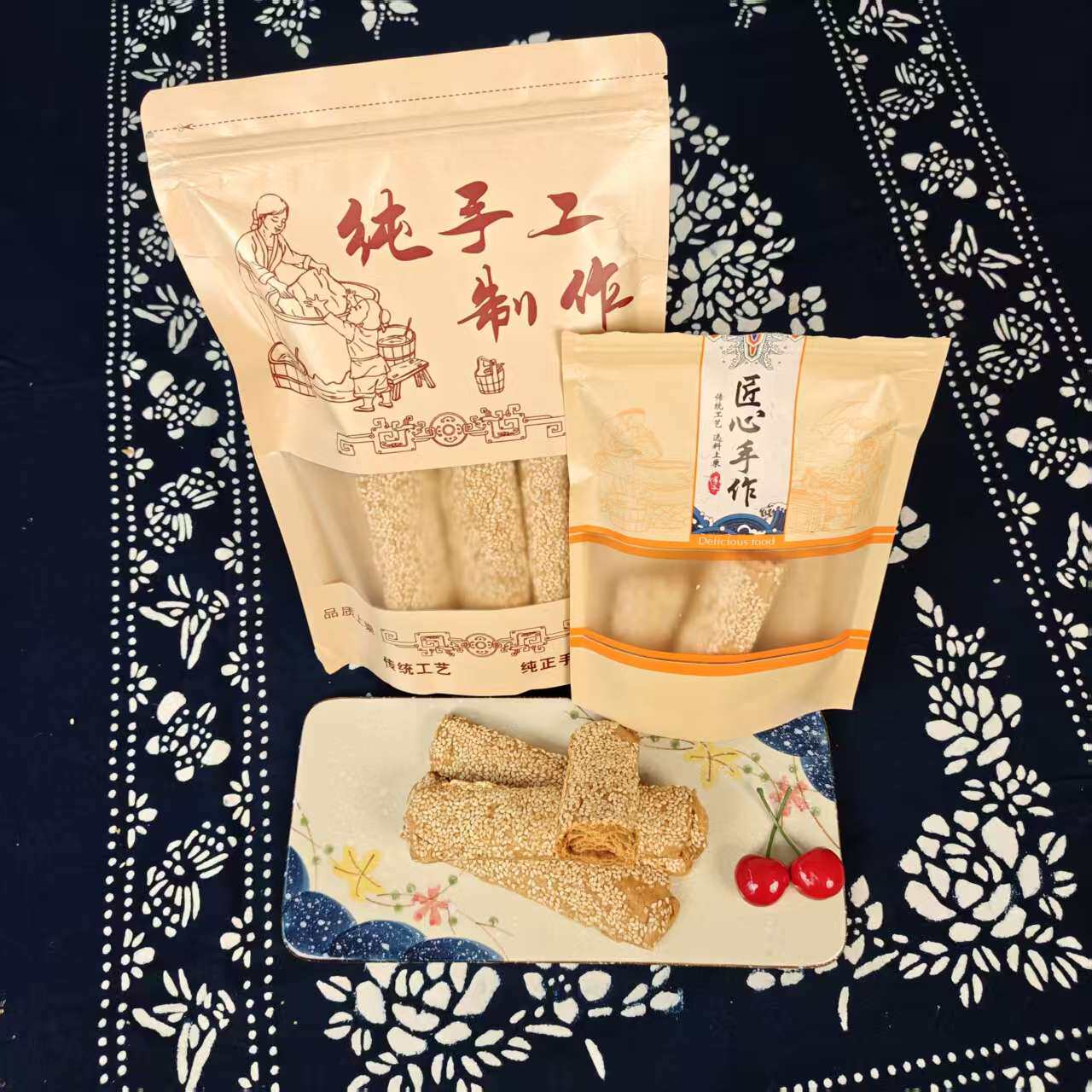 【鱼米技忆】正宗南通特产手工脆饼经典原味180克袋装下午茶糕点