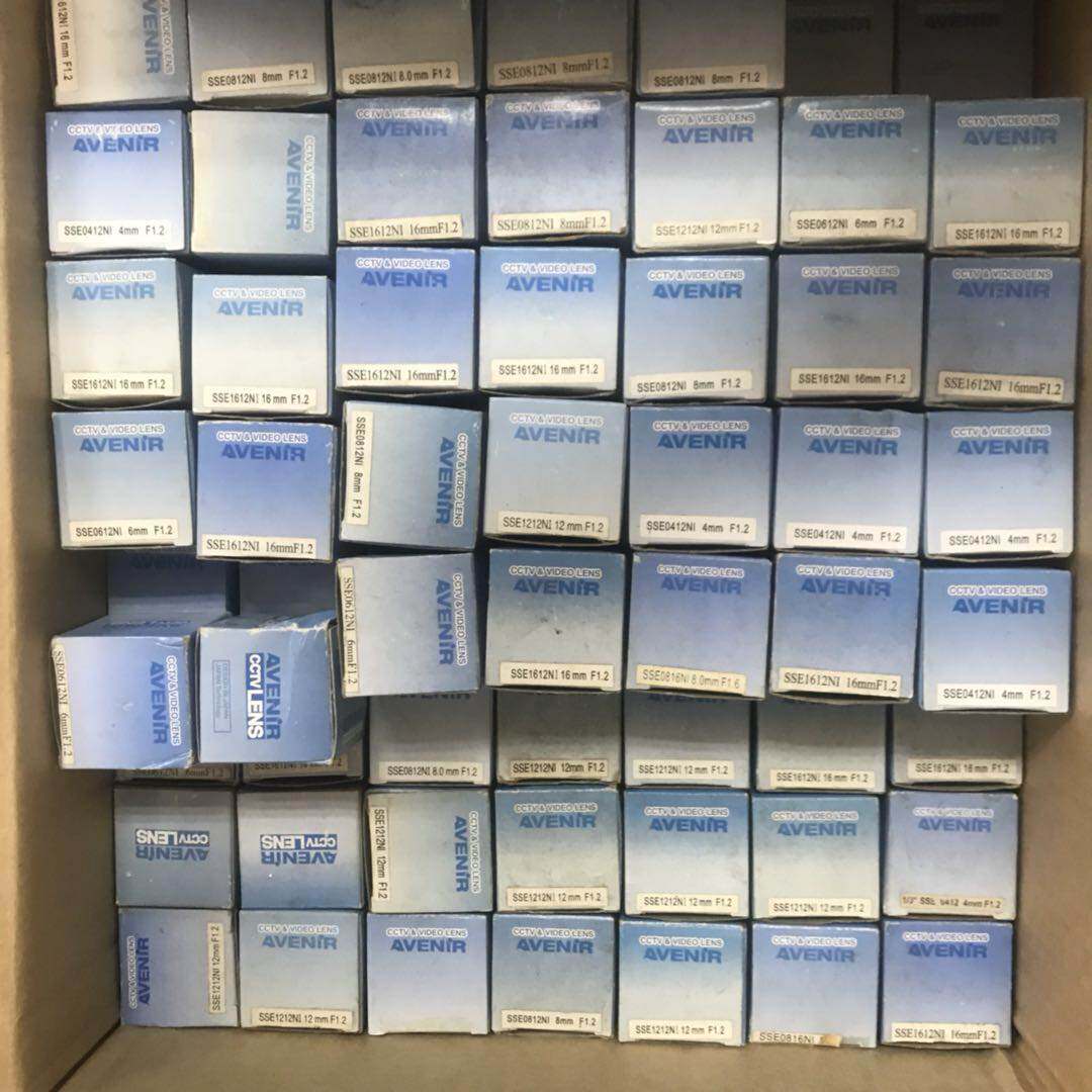全新avenir cctv lens 12mm/6mm/8mm/4mm f1.2 日本精工镜头