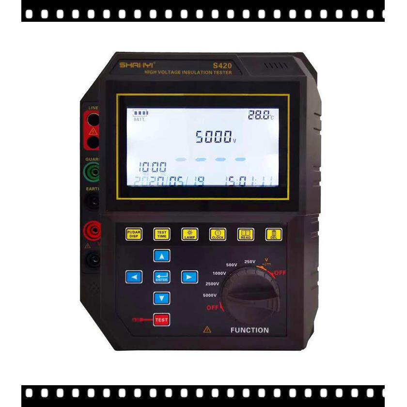 SY420数字兆欧表 绝缘电阻测试仪兆欧表 5KV(带吸收比) 自动放电