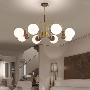 式 复古侘寂风民宿具 中古客厅轻吊灯创意卧室灯实木694法餐厅日式