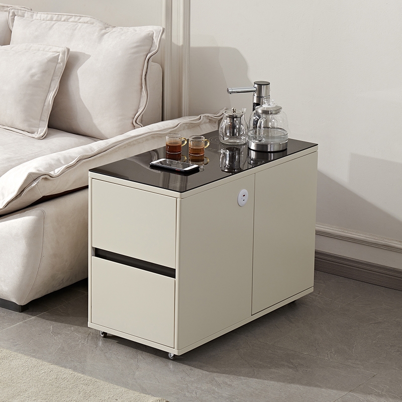 移动智能沙发边柜茶吧机一体柜茶