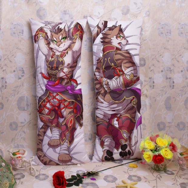 包邮furry兽人家有大猫 石虎颜书齐学长 长等身抱枕可定制