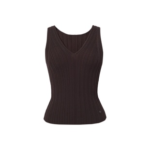 可咖棕针织背心打底衫 新款 伊芙丽2026春季 1H3230181 商场同款