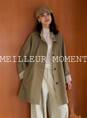 【实力断货王风衣】MM麦檬定织定纺撞边商场同款26春新5H1160371