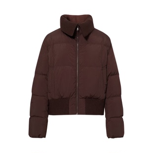 商场同款伊家2025冬季新款加厚保暖乌梅紫羽绒服短款1GB180301