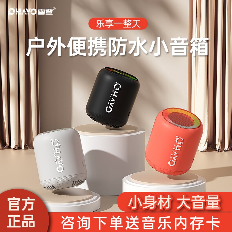 雷登XB10 蓝牙音箱无线迷你小型音质音响户外便携式超重低音炮高