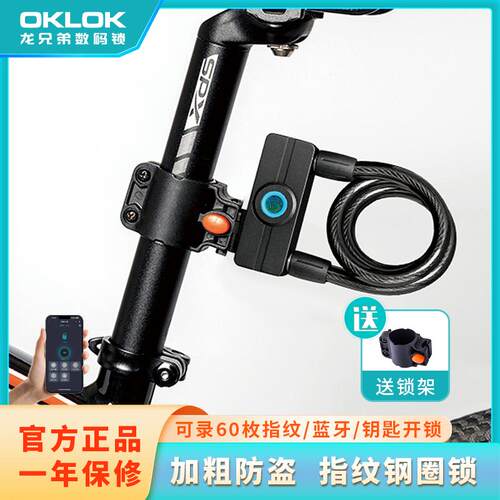 龙兄弟蓝牙指纹远程授权智能车锁