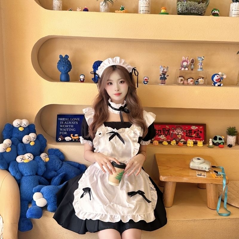 女仆套装漫展原创日系可爱洛丽塔甜美爱心全套cos软妹日常外穿