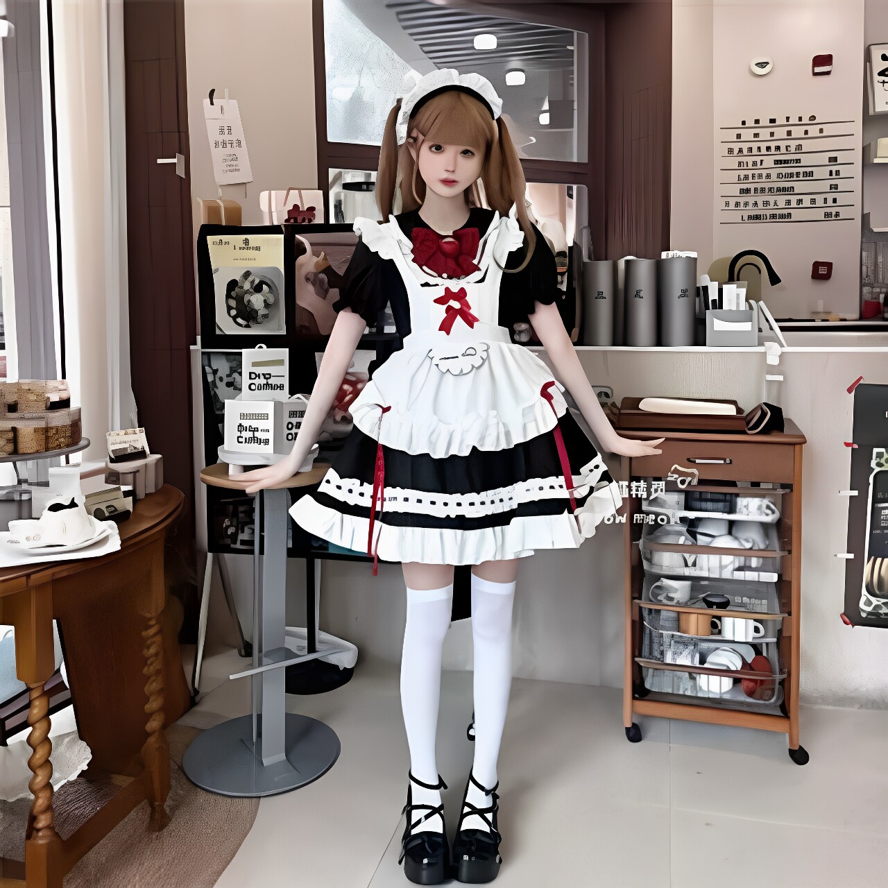 初音未来甜美女仆洛丽塔套装