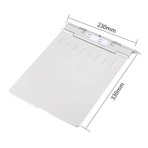 谋福ABS病历夹塑料病例夹病人资料夹护士文件夹病历本【深灰加强