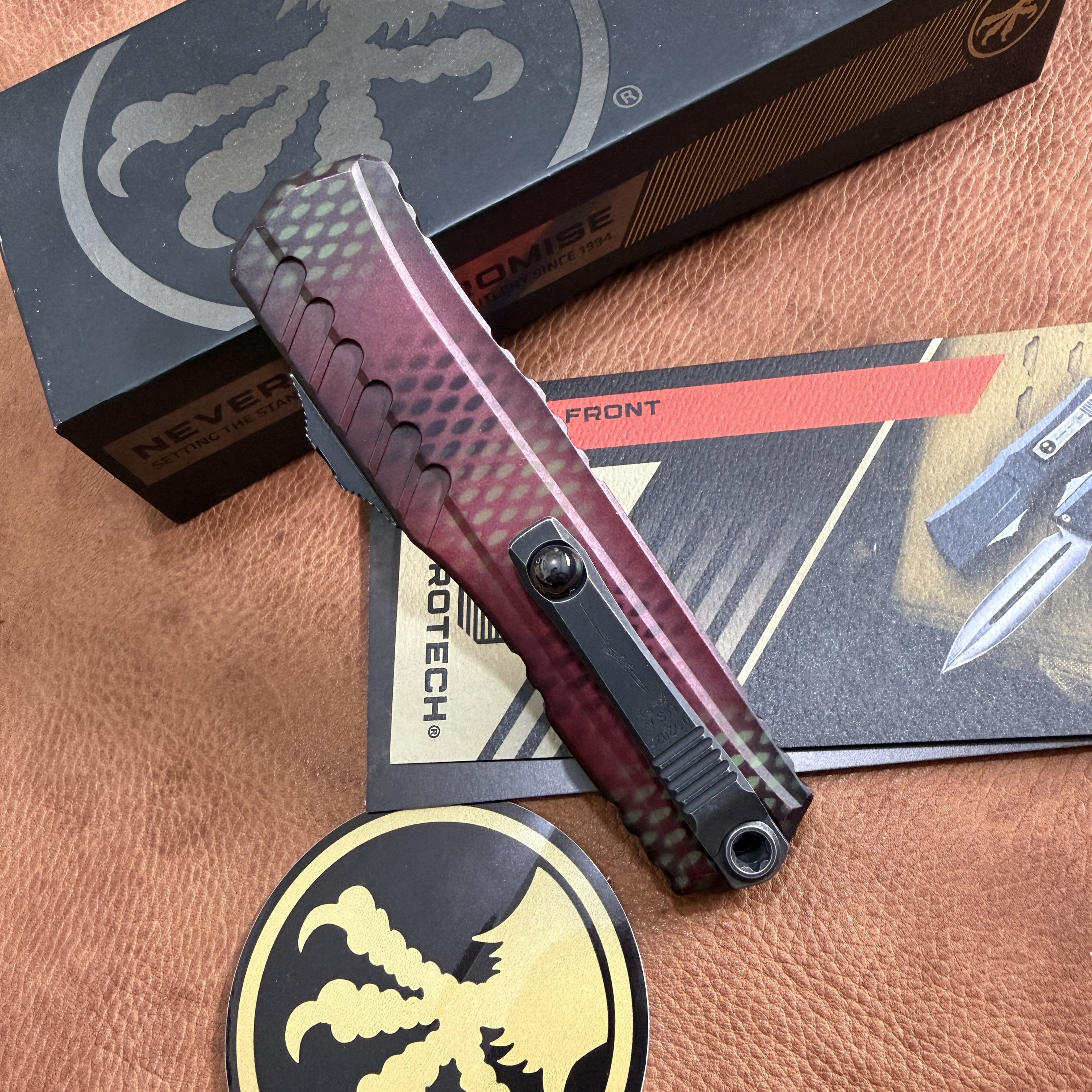 Microtech美国微技术爪标Cypher暗码II铝1242-1RDX51车载破窗器