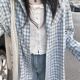 2026新款 外套女春季 设计感小个子复古上衣 格子蕾丝衬衫 开春法式
