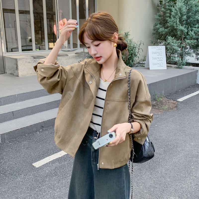 冲锋衣外套女2026年新款早春季美式短款小个子夹克上衣洋气棒球服