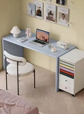 意式极简书桌多巴胺桌子现代简约设计办公桌电脑桌写字桌会议桌