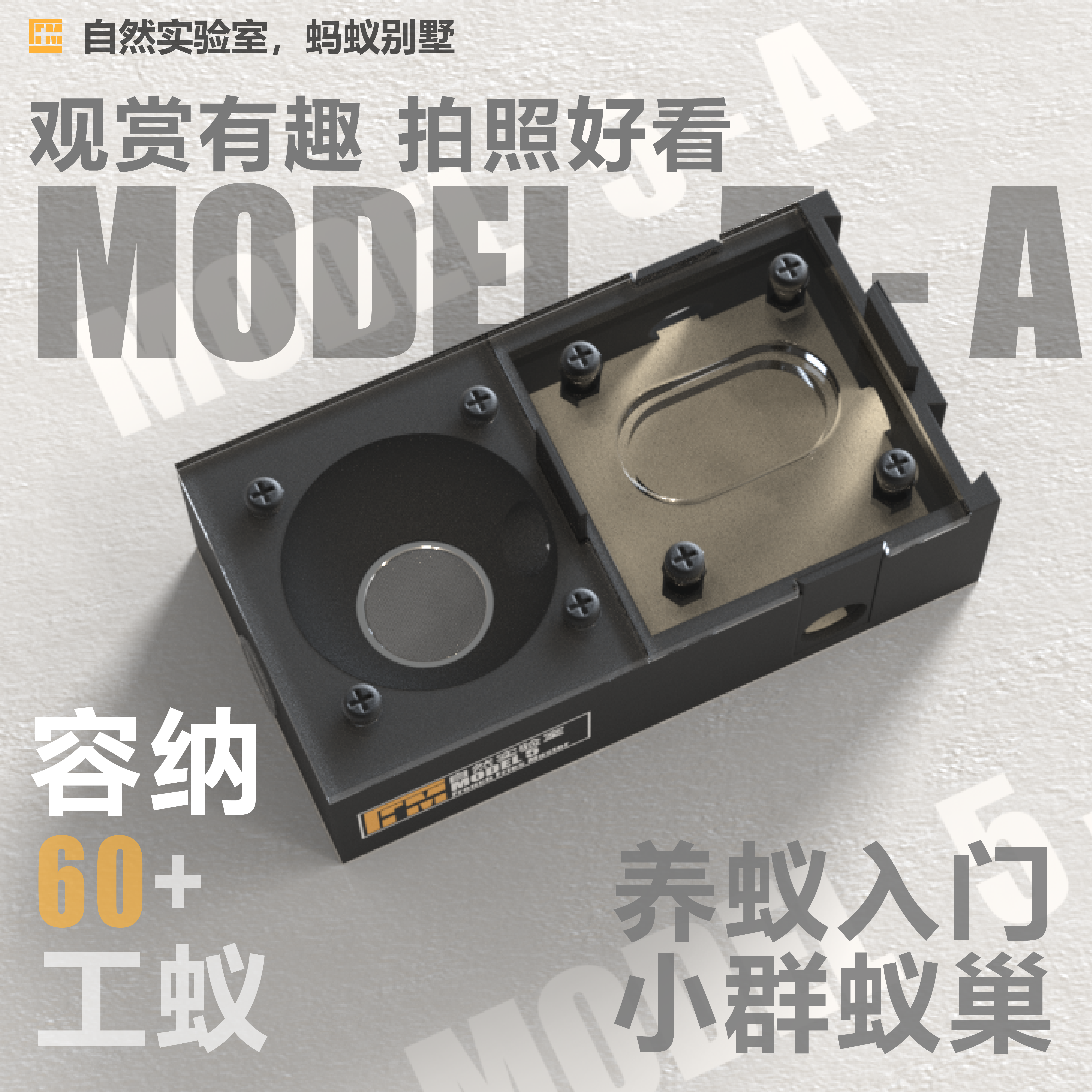 自然实验室蚁巢Model 5 A款新后巢 可观察教育价值无线拓展蚁巢
