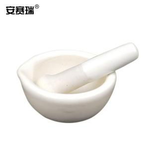 安赛瑞陶瓷研磨器实验室研钵手动捣碎罐捣碗磨粉器直径160mm60045