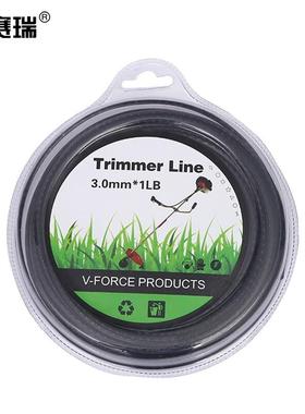 安赛瑞锯齿打草绳通用尼龙割草头线割草机配件3.0mm黑色240898