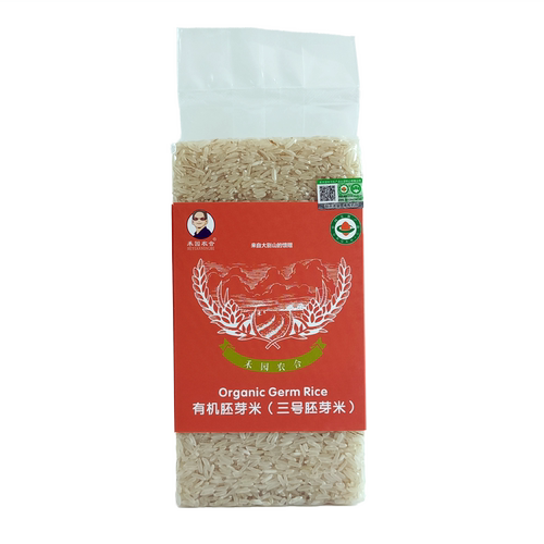 禾园农合 有机长粒胚芽米 免泡真空1kg 会发芽 独立包装 农场直销