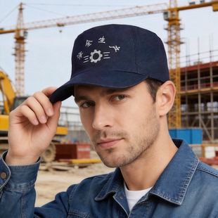 套头披肩帽防尘风帽劳保用品披肩帽耐磨牛仔布披风帽工作帽围裙