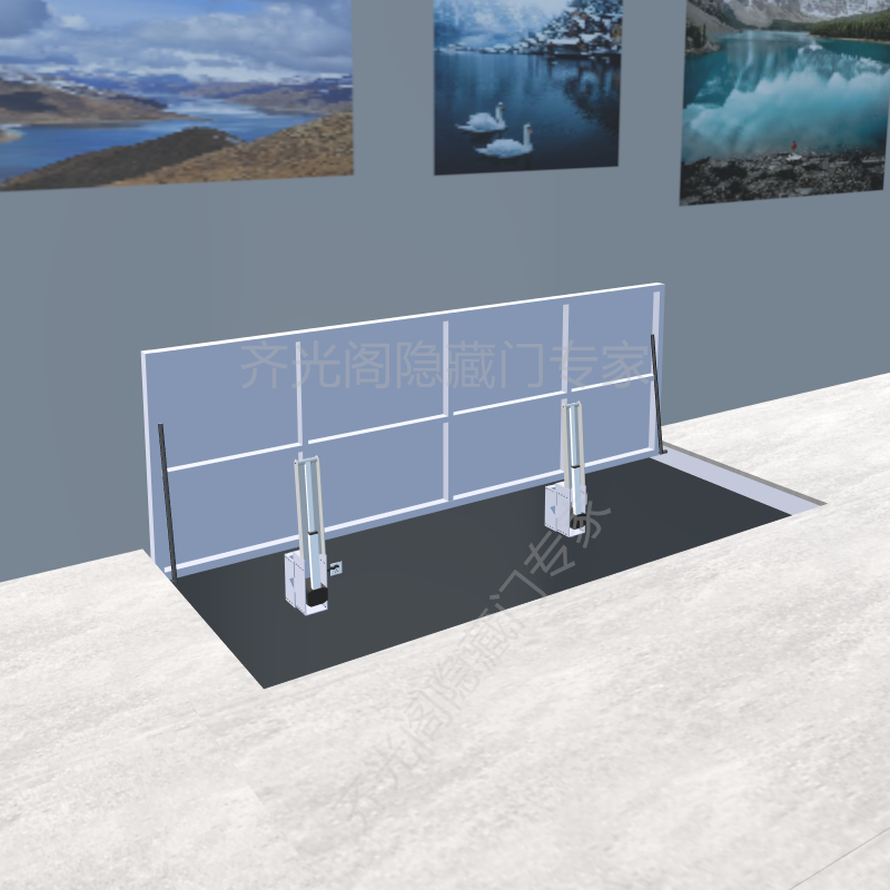 地下室隐形门隐藏门楼梯盖板暗门阁楼地窖密室电动酒窖储藏翻盖门