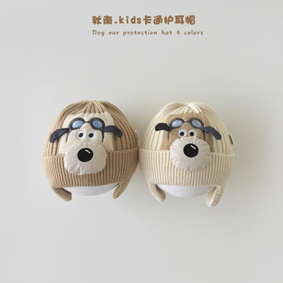男女童新款加厚防风护耳套头帽