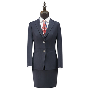春季职业装酒店经理通勤ol办公室行政女士西服套装条纹商务正装