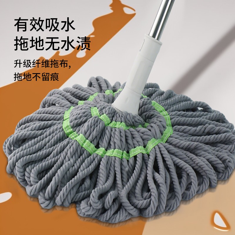 自拧水旋转拖把2025新款家用懒人免手洗干湿两用大墩布一拖净