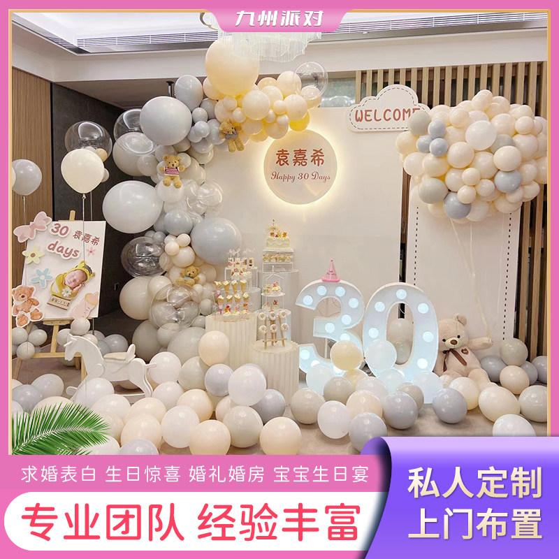 10岁十岁生日百日宴气球