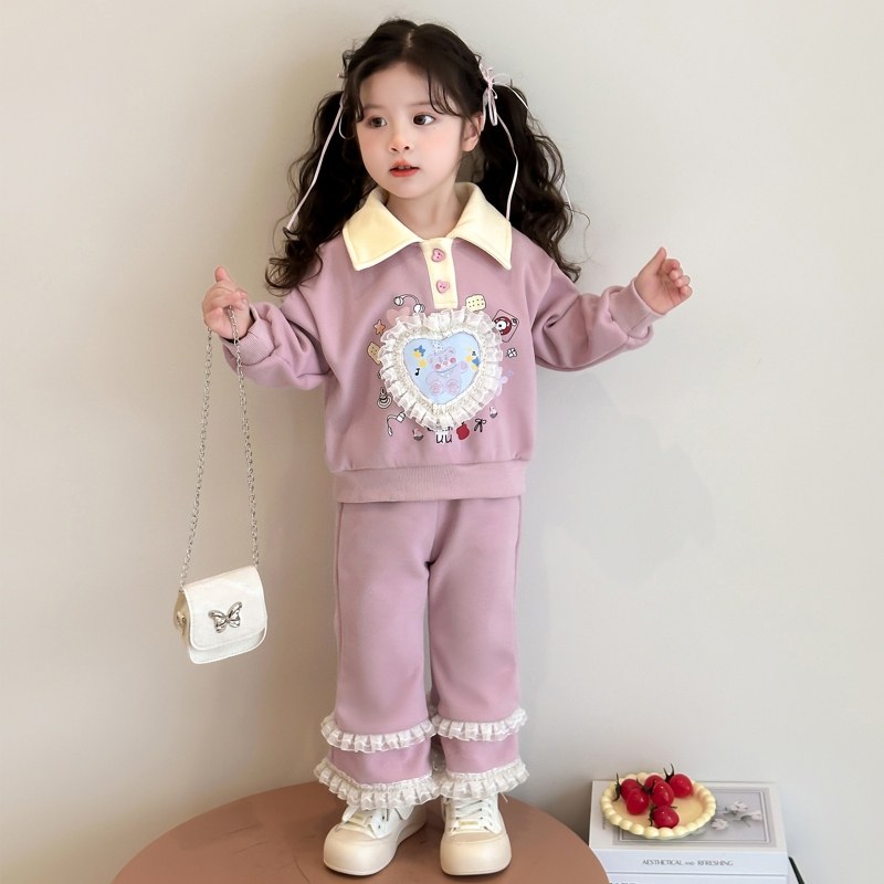 女童套装春秋装2026新款儿童春装时髦洋气女孩宝宝休闲卫衣两件套,童装/婴儿装/亲子装,套装,淘宝优惠券,粉丝福利购,淘宝优惠卷