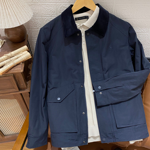 保罗彼得 专柜正品男式夹克 气质翻领 通勤 休闲百搭BJECU00240