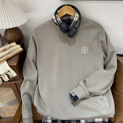 卫衣男士保罗彼得专柜正品圆领加绒保暖舒适热感科技TCEDW00143