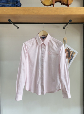 保罗彼得 专柜女士春款翻领长袖衬衫全棉 时尚竖条纹 CWDA58902