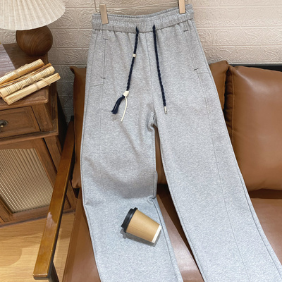 女士新款休闲裤松紧腰阔腿卫裤亲肤舒适保罗彼得正品 HXFAK01520