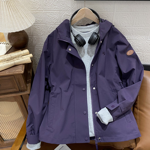 保罗彼得专柜正品女士连帽外套舒适百搭2025秋季新款SKECJ00052