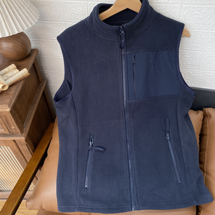 保罗彼得 专柜正品 秋新款SKECA00040男式休闲立领马甲摇粒绒外套