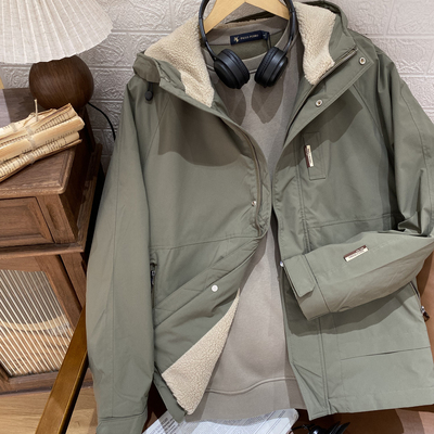 保罗彼得男士连帽羽绒服