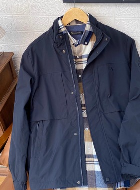 保罗彼得专柜正品男士可拆卸连帽夹克外套加绒舒适保暖RWECU00302