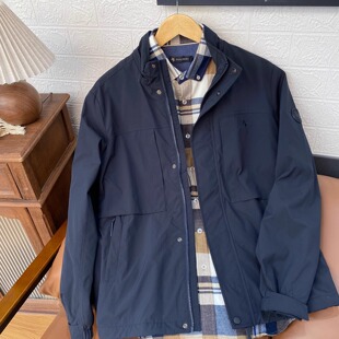 保罗彼得专柜正品男士可拆卸连帽夹克外套加绒舒适保暖RWECU00302