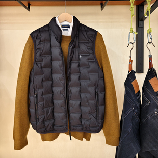 DIV.POLO保罗专柜同款 立领羽绒马甲保暖舒适休闲RY0444547 男式