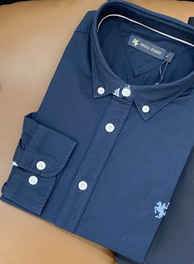 保罗彼得专柜正品秋新款YWECC00225男式翻领纯棉长袖衬衫时尚百搭