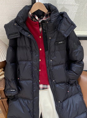 保罗彼得 专柜同款女式连帽羽绒服 90绒 中长款轻盈保暖SCDD76440
