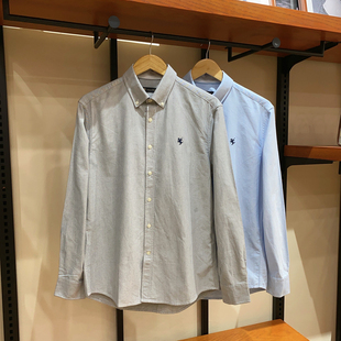 保罗彼得专柜同款 男士舒适休闲日常百搭通勤长袖衬衫LCDC59551