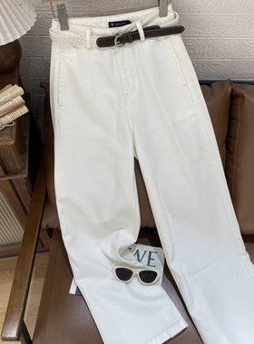 商场同款 女式牛仔裤春装保罗彼得 阔腿 休闲 柔软显瘦YMFAN00890