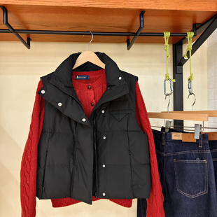 DIV.POLO专柜同款 立领羽绒马甲鸭绒轻盈保暖TF0373552 女式