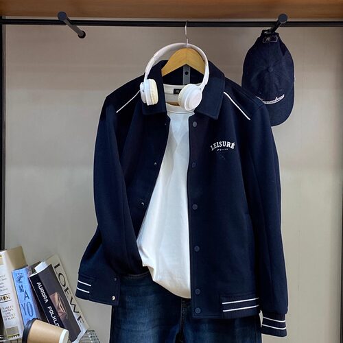 保罗彼得 专柜正品男士翻领棒球外套时尚百搭舒适保暖TBECJ00220