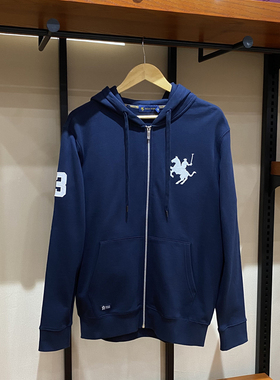 保罗彼得正品男士大马标NACC48151带帽拉链开衫卫衣外套运动舒适