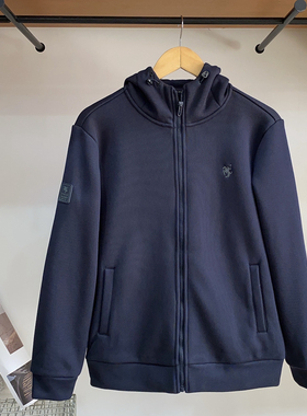 保罗彼得 男士连帽卫衣 专柜正品加绒 轻盈保暖舒适运动NTDC49040