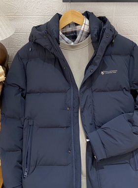 保罗彼得专柜正品男士连帽羽绒服纯色简约舒适休闲百搭DMEDR00211