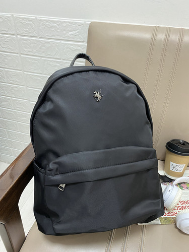 保罗彼得专柜正品 黑色尼龙布双肩包包背包旅行大容量BQBB72530